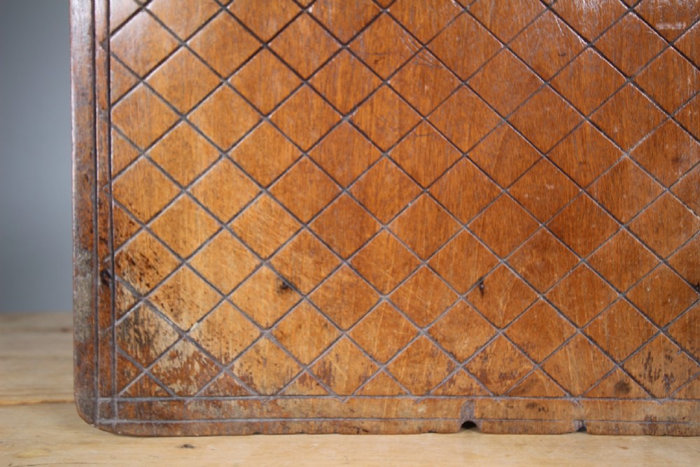 Late Georgian Antique Period Oak Oat Cake Riddleboard View IV