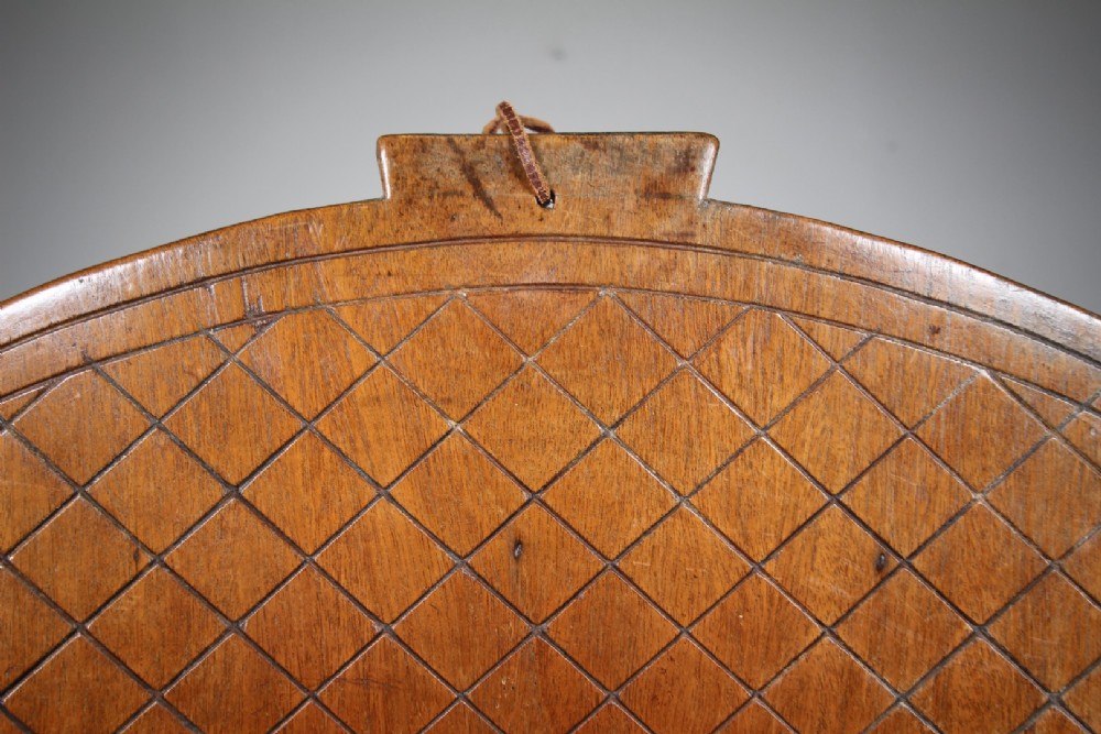 Late Georgian Antique Period Oak Oat Cake Riddleboard View V