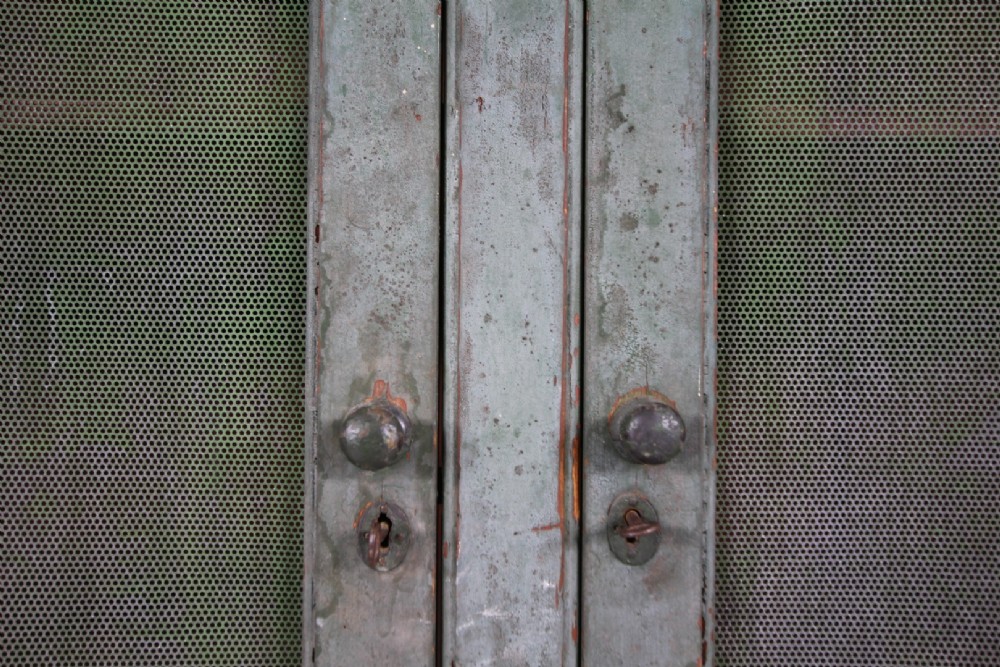 Fabulous Georgian Antique Large Scale Food Safe in Original Green Paint View V