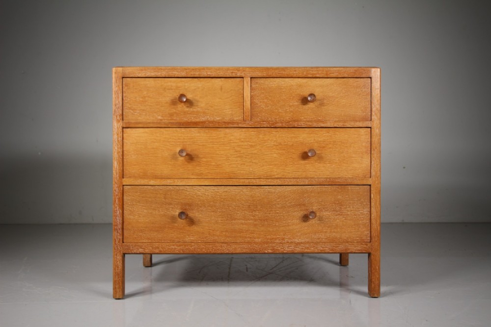 Heals 1920's Oak Chest of Drawers - Labelled