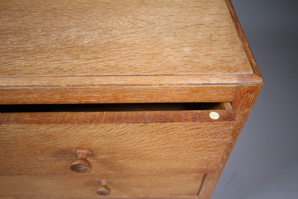 Heals 1920's Oak Chest of Drawers - Labelled View VII
