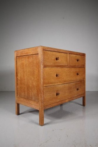 Heals 1920's Oak Chest of Drawers - Labelled View IV