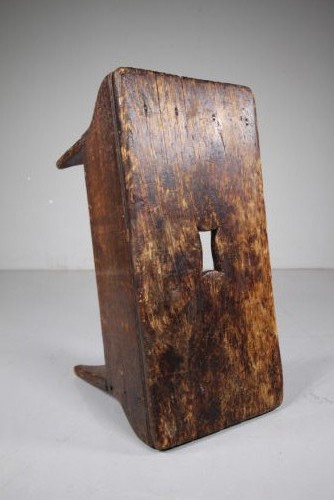 18th Century Antique Creepie Boarded Pine Stool View II