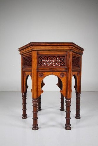 English 19th Century Antique Moorish Inspired Side Table- High Quality View V