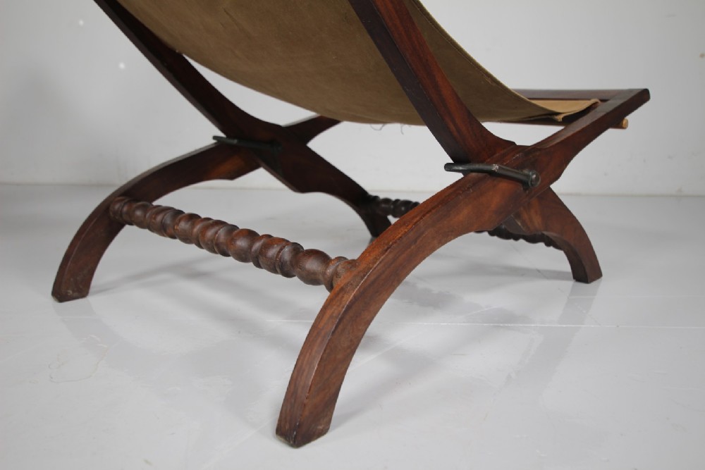 Pair 19th Century Antique Rosewood Folding Garden Chairs View VII