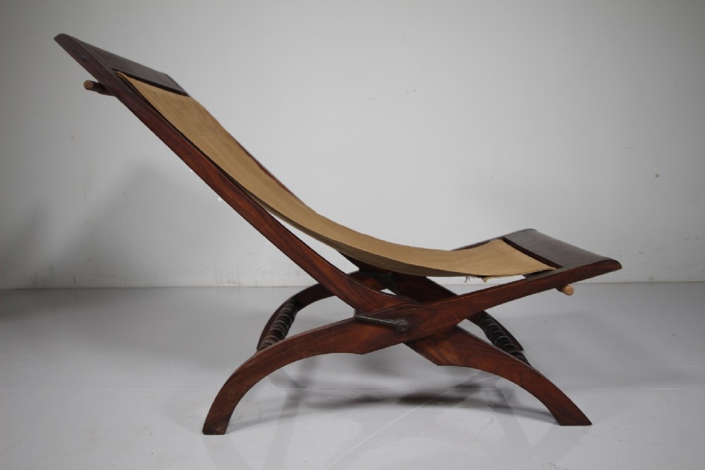 Pair 19th Century Antique Rosewood Folding Garden Chairs View VIII