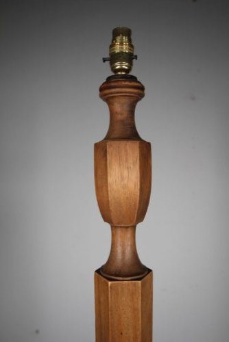 Heals of London 1920’s Walnut Floor Lamp – Rewired View IV