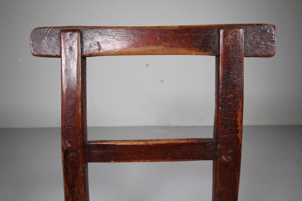 Early 19th Century Antique Irish Sugan Chair in Original Paint View V