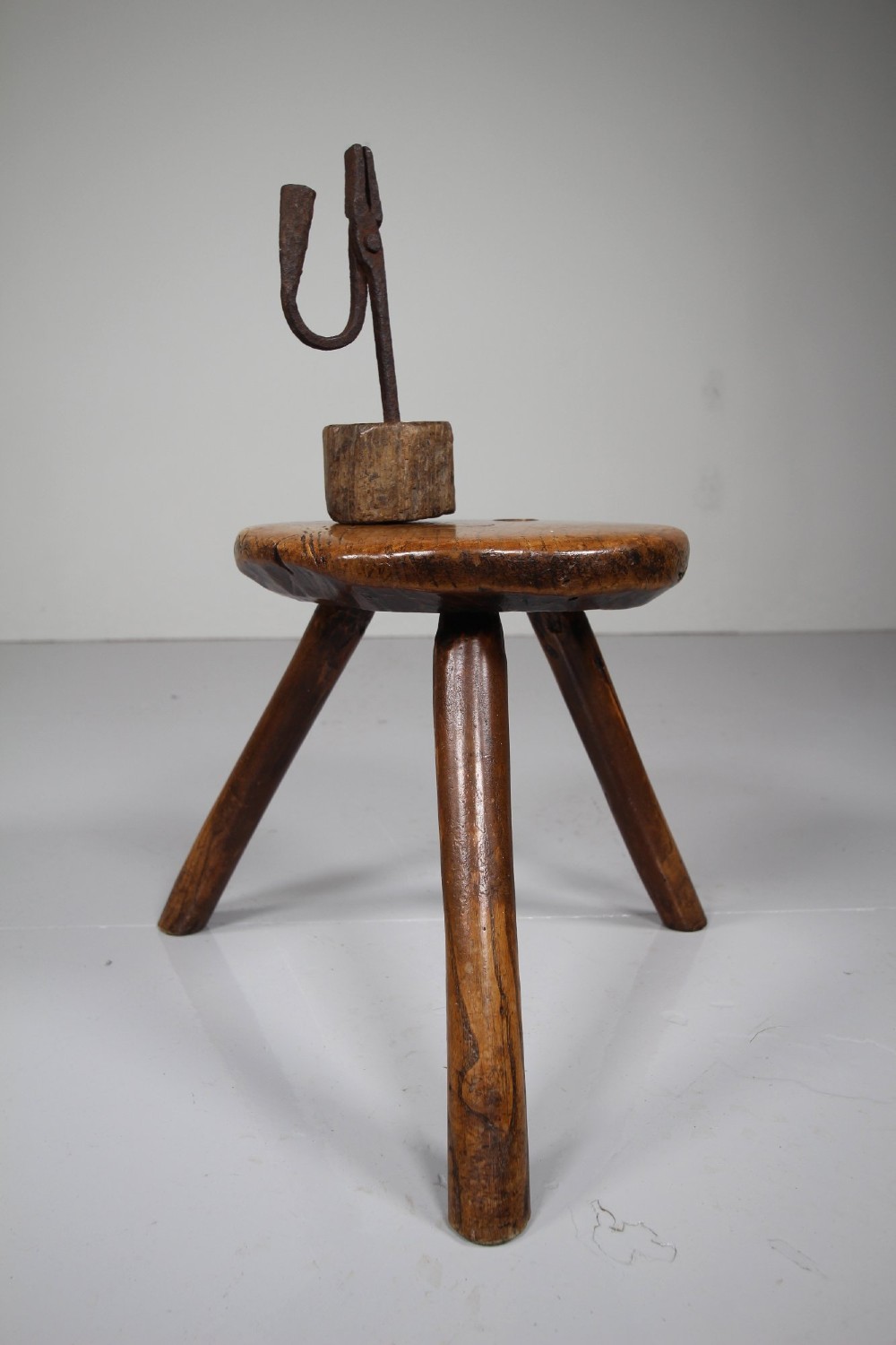 18th Century English Antique Cheese Stand Stool View II