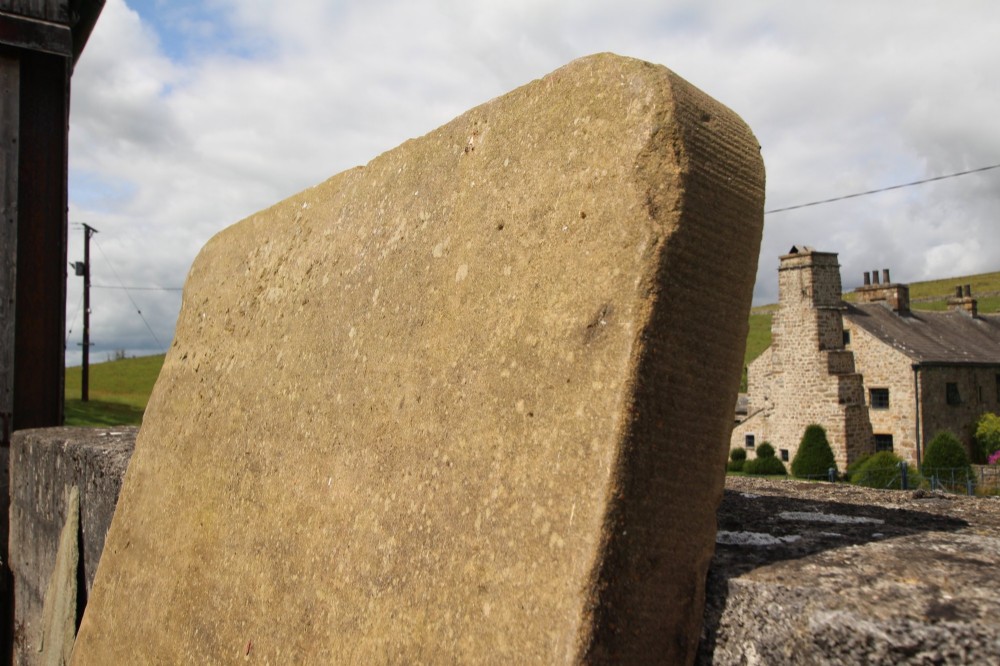 Massive English Early 19th Century Antique Stone Table Top View VI