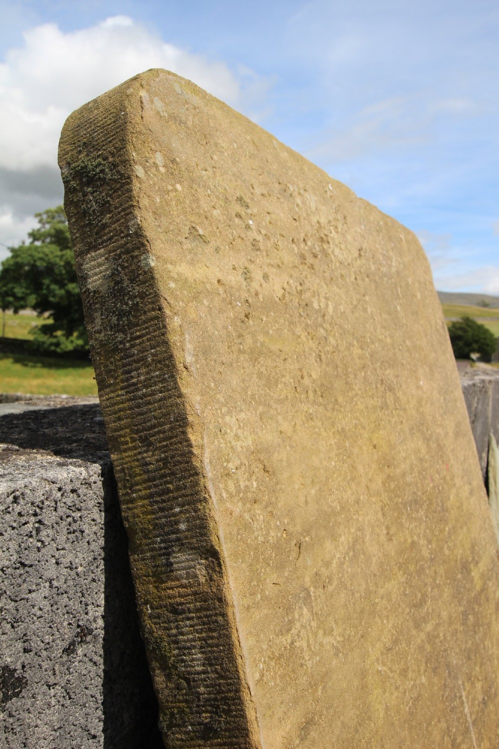 Massive English Early 19th Century Antique Stone Table Top View VII
