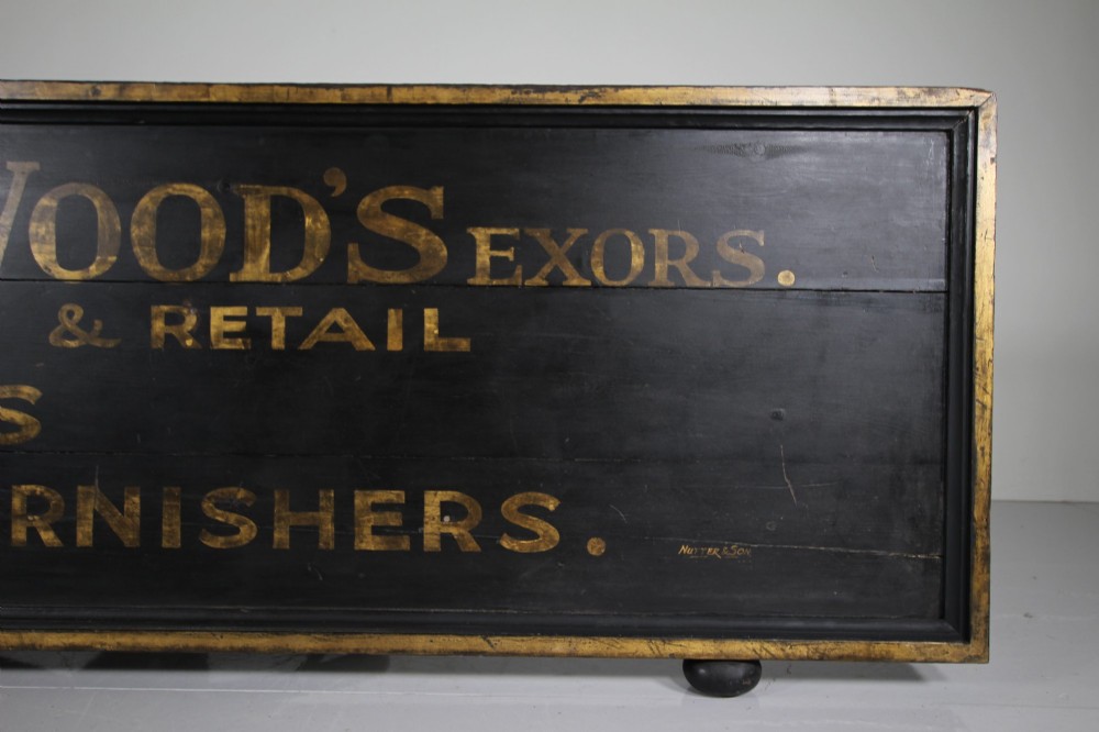 Huge Original Painted Pine Antique Ironmonger’s Trade Sign View VII