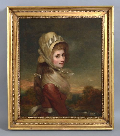 Portrait Oil of a Lady Attributed to Sir Martin Archer Shee Circa 1800