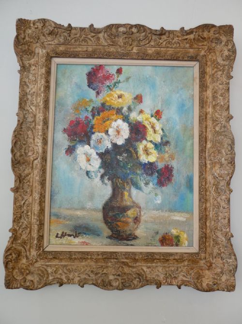 Oil Painting Vase of Flowers