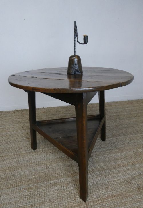 18th Century Oak Cricket Table