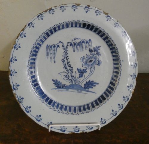 18th C English Delft Charger
