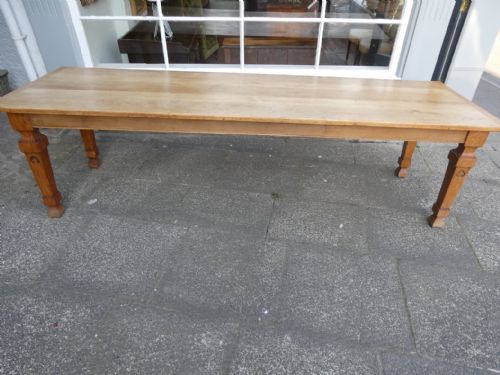 Long Oak Kitchen/dining Oak Table