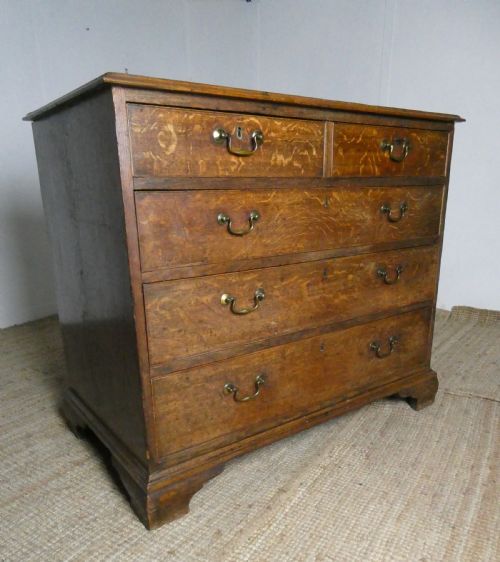 English 18thc Oak Chest of Drawers