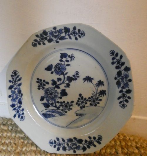 18th Century Octagonal Chinese Plate