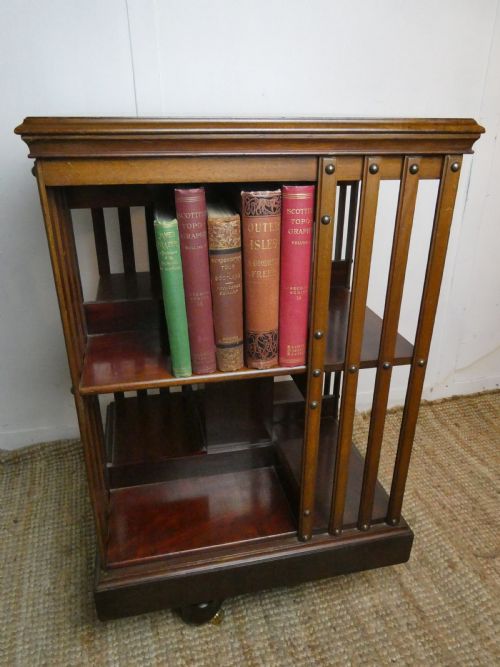 Strong Metal Base Revolving Bookcase