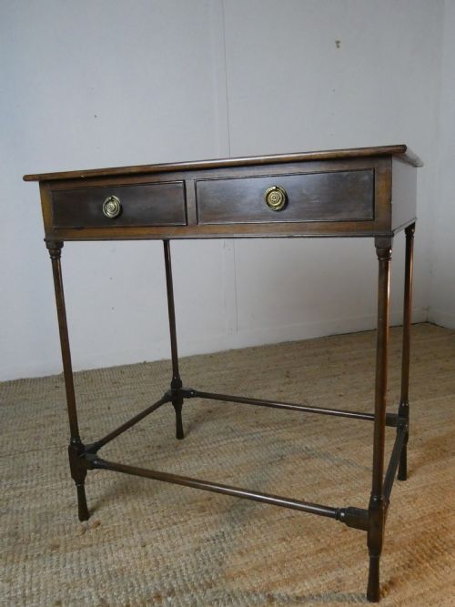 Neat Two Drawer Side Table