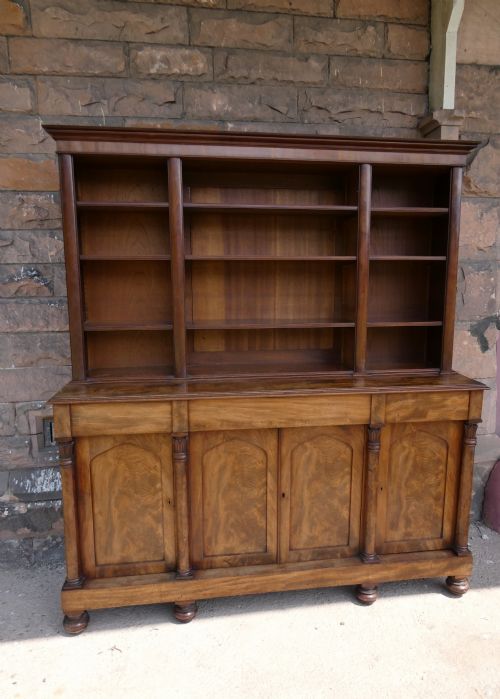 English 19thc Open Bookcase