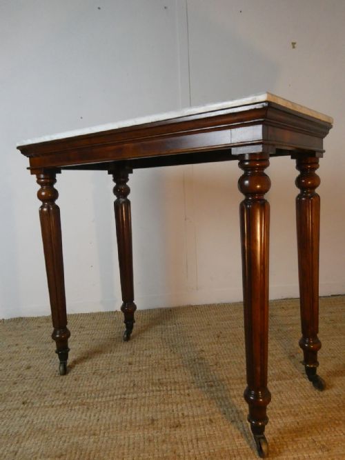 Fine Regency Marble Top Console Table