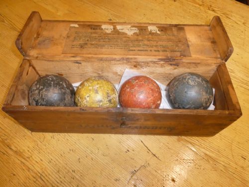 Set of Jaques London Croquet Balls