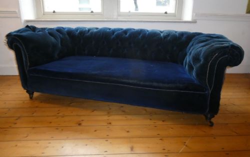 19thc Chesterfield Sofa for Upholstery