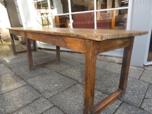 19thc Pine Refectory Table