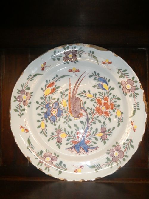 18thc English Delft Plate