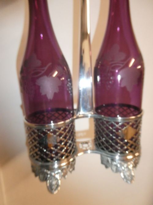 PAIR SHERRY GIN DECANTERS - ADDITIONAL PHOTO 5