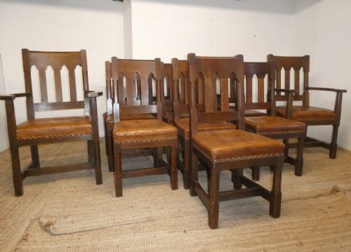 Set of 12 Liberty & Co Oak Dining Chairs
