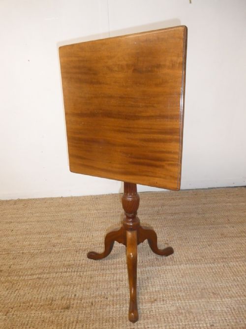 19thc Mahogany Tilt Side Table