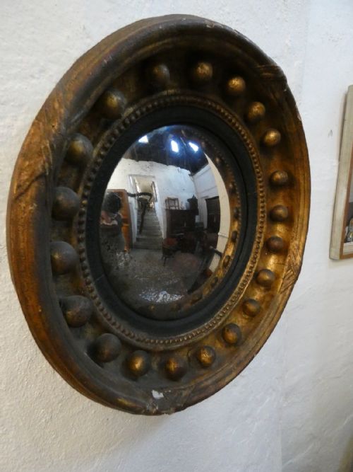 Small Regency Convex Mirror