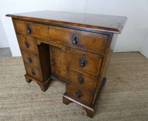 English Walnut Kneehole Chest/desk