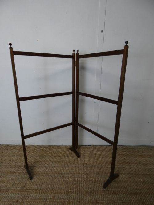 Neat Edwardian Folding Clothes Rail