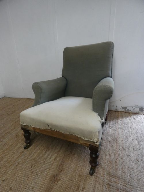 19th Century Arm Chair for Upholstery