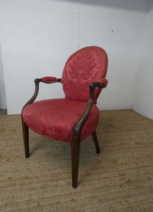 English 18th C Hepplewhite  Arm Chair