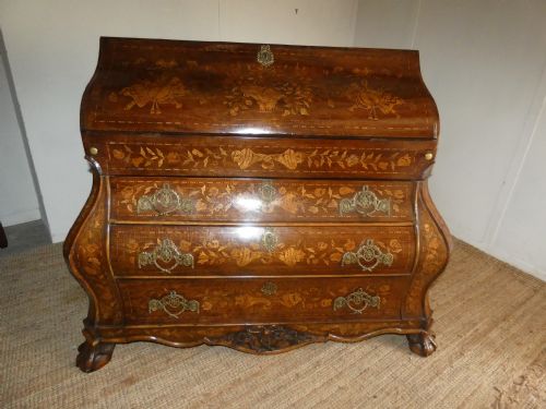 18thc Dutch Marquetry Bureau