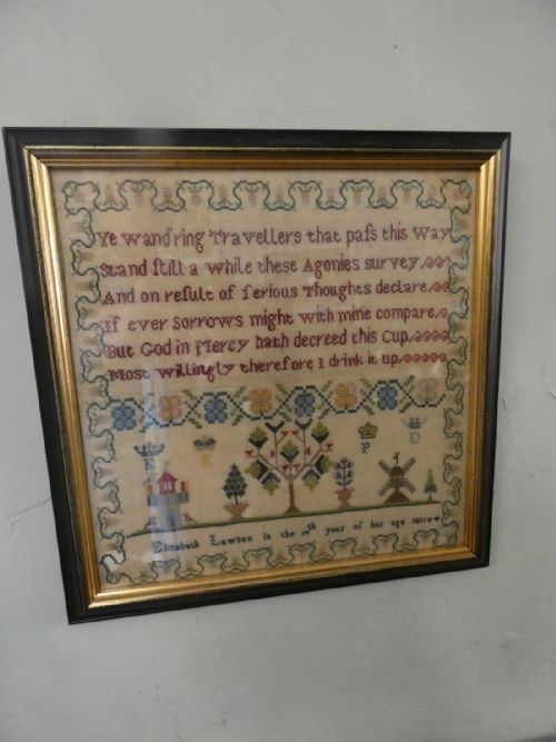19th C Needlepoint Sampler