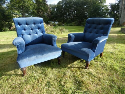 Pair Scottish 19thc Armchairs