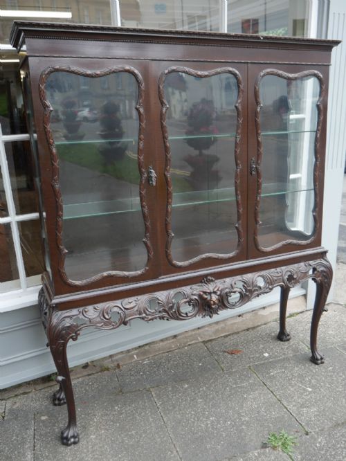 Large 1900s Display Cabinet