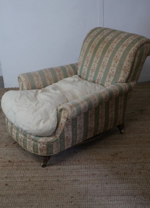 English Deep 19thc Howard Style Arm Chair