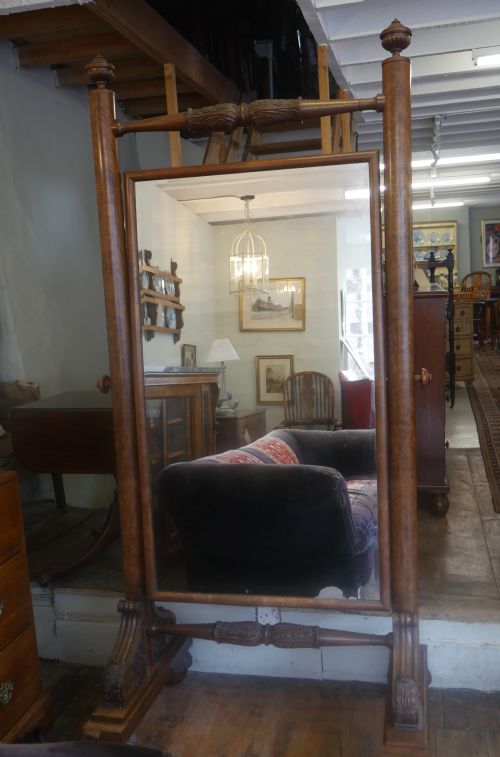 Large Country House19thc Cheval Mirror