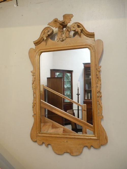 18th Century Pine Wall Mirror