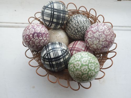 Scottish 19thc Carpet Bowls