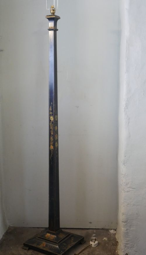 Blue Lacquer Standard Lamp