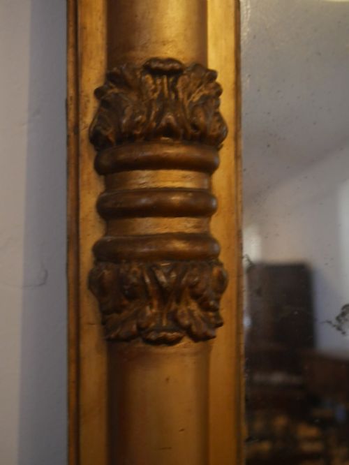LATE REGENCY GILT OVERMANTEL MIRROR - ADDITIONAL PHOTO 1