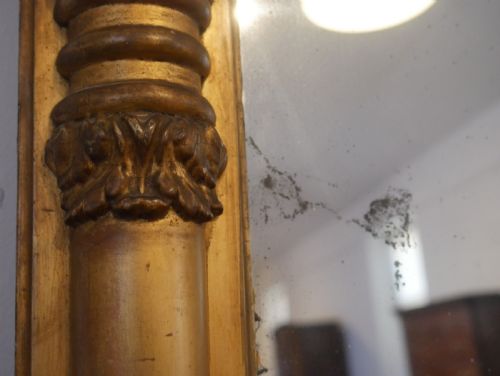 LATE REGENCY GILT OVERMANTEL MIRROR - ADDITIONAL PHOTO 3